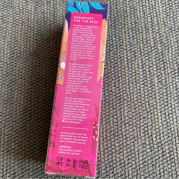NIB Dew of the Gods TAHITIAN BREAKFAST DEWY PRIMER FULL SIZE 30 ML - Picture 6 of 10